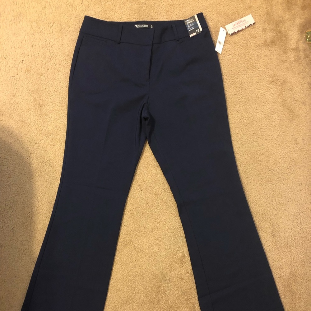 TALL NYCO Navy Blue Dress Work Pants 12T long!